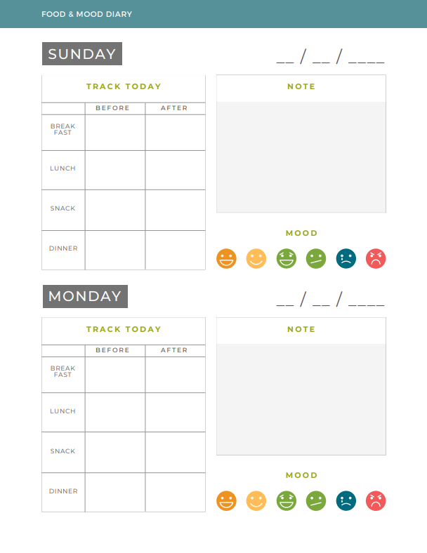 🌿 Food Mood: A 7-Day Diary for Mindful Eating, Emotional Clarity + Holistic Reset & BONUS MATERIAL INSIDE!  ✨